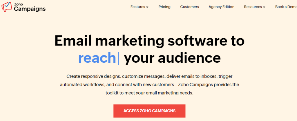 Campagne Zoho