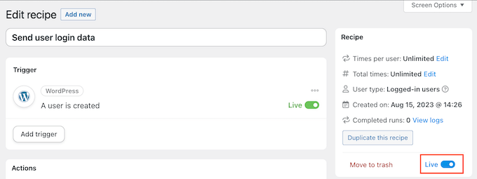 Compartir datos mediante un webhook Sharing data using a webhook