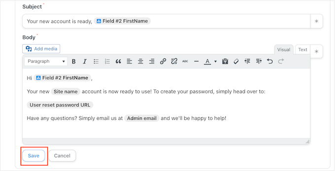 Enviar automáticamente un correo electrónico usando Uncanny Automator Automatically send an email using Uncanny Automator