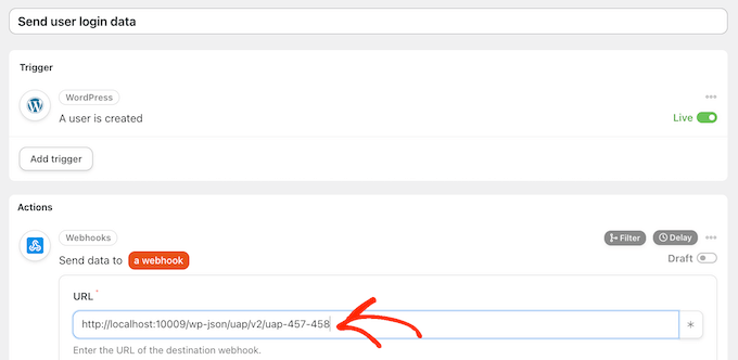 Conexión de varios sitios web mediante un webhook Connecting multiple websites using a webhook