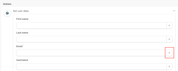 Asignación de datos a un webhook Mapping data to a webhook