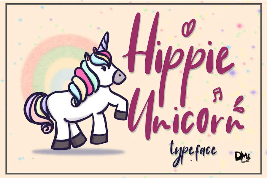 Unicorn hippie -