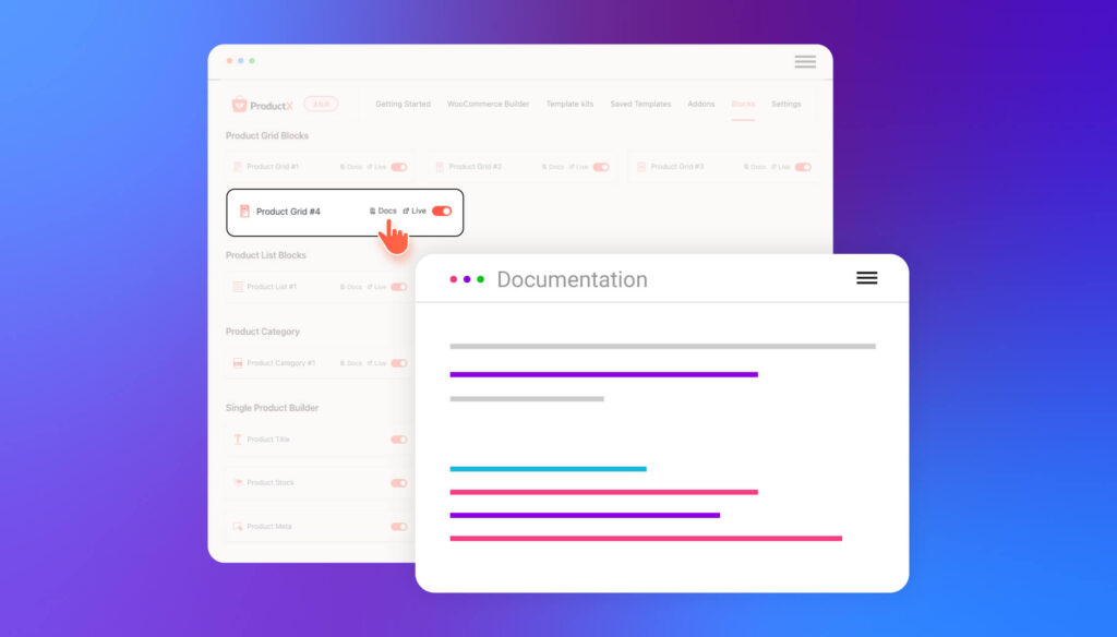 ProductX 3.0 の紹介: #1 Gutenberg WooCommerce Builder (最新) 7 Extensive Documentation Links