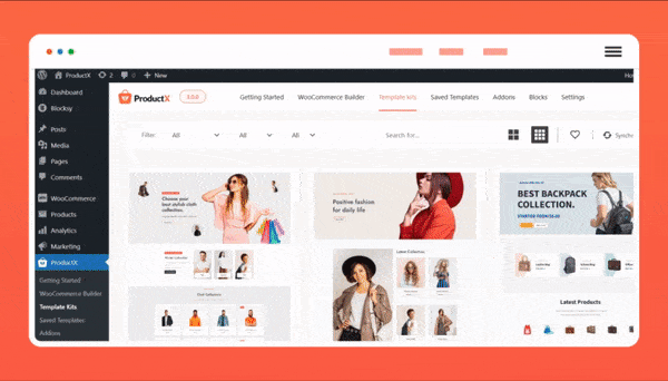 ProductX 3.0 の紹介: #1 Gutenberg WooCommerce Builder (最新) 8 Updated Template Kits with Direct Import