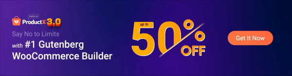 ProductX 3.0 の紹介: #1 Gutenberg WooCommerce Builder (最新) 2 ProductX 3.0 Discount Banner