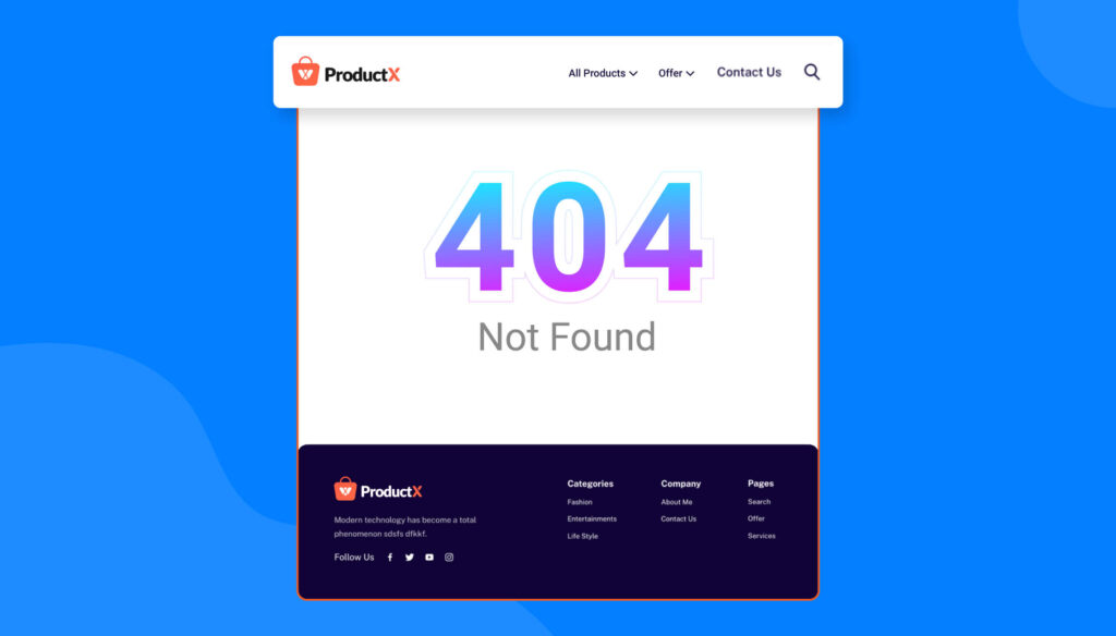 ProductX 3.0 の紹介: #1 Gutenberg WooCommerce Builder (最新) 6 Header Footer 404 Builder