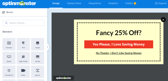 WooCommerce クーポンポップアップのテキストを編集する Edit your campaign template