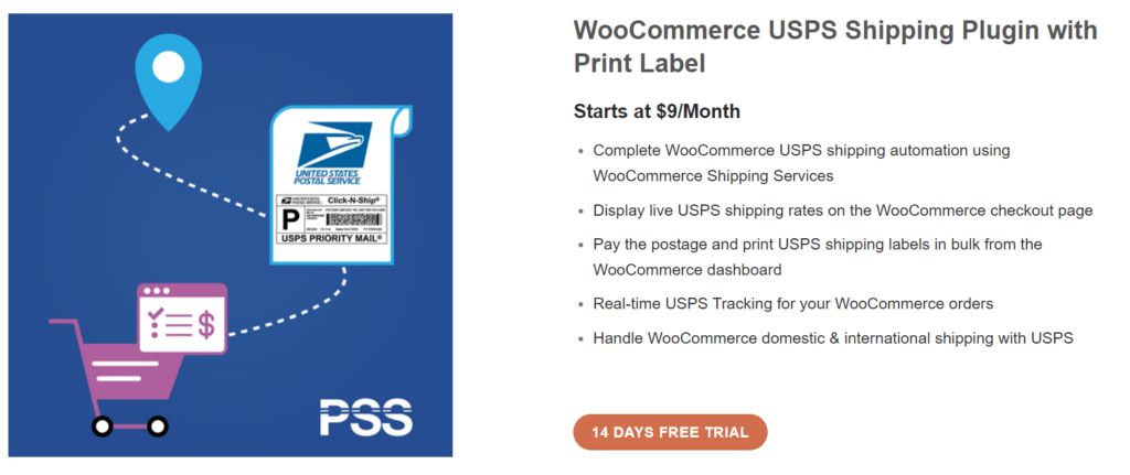 WooCommerce USPS Shipping Plugin (印刷ラベル付き)