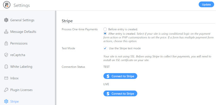Come configurare il plugin gratuito Formidable Forms per riscuotere pagamenti con Stripe