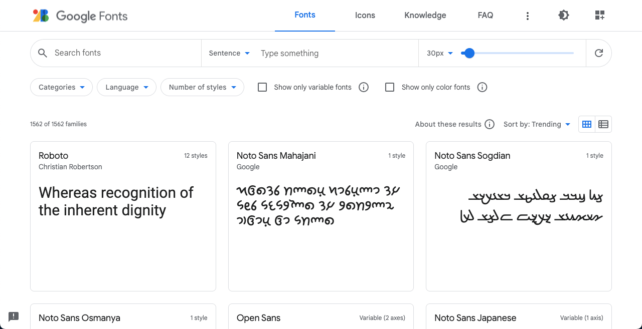 I posti migliori per ottenere caratteri gratuiti per la progettazione Web (oltre 10 siti Web) 2 Free Google Fonts