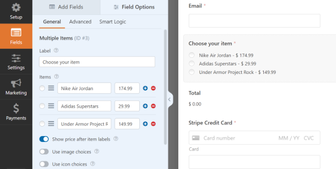 Personnaliser le champ du formulaire dans le formulaire de paiement Stripe Customize form field in stripe payment form