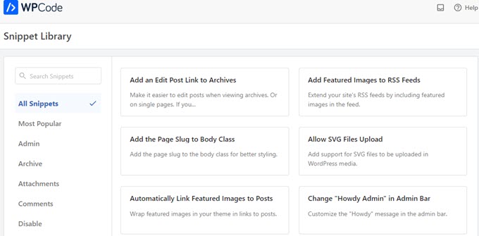 wpcodelibrary wpcode library