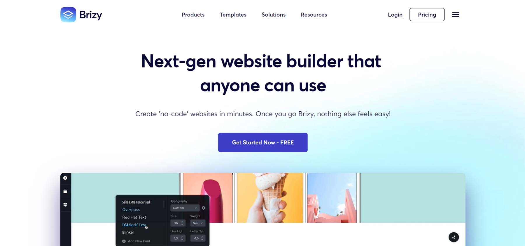 Brizy constructor de site-uri web de nouă generație