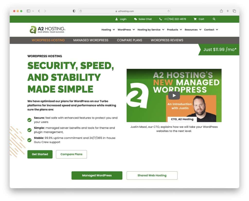a2hosting alojamiento de wordpress en india