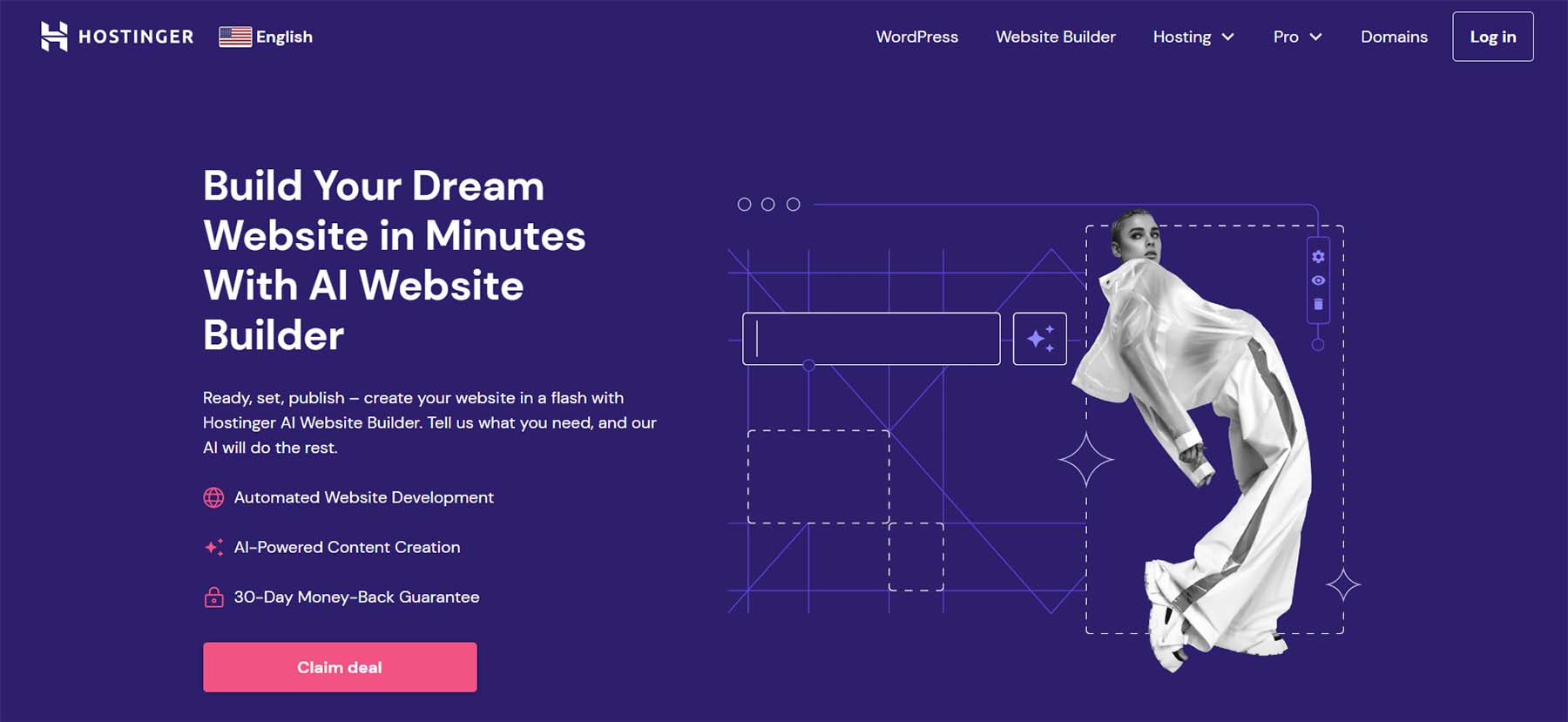 Der KI-Website-Builder von Hostinger