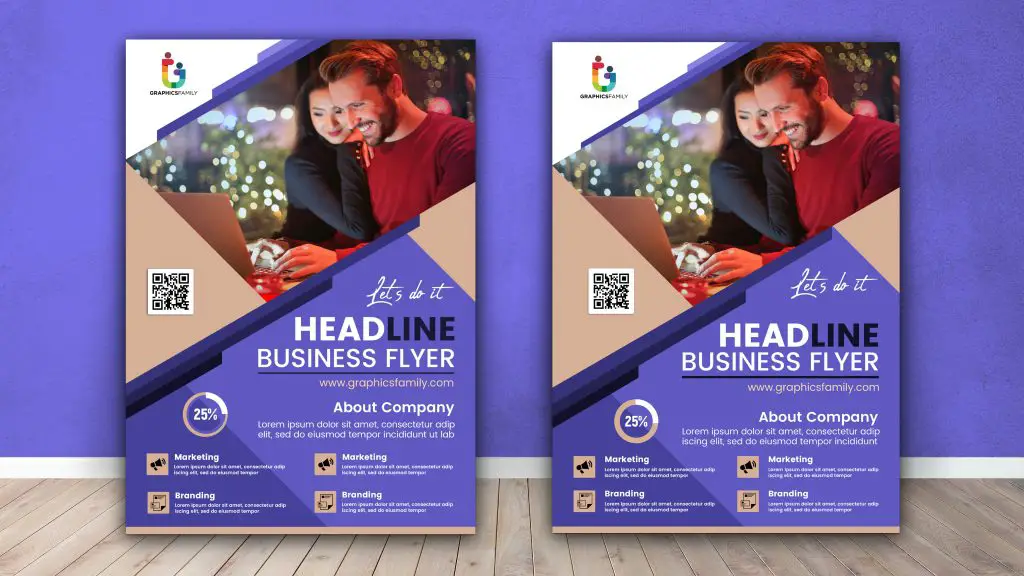 Design de folheto comercial A4 -