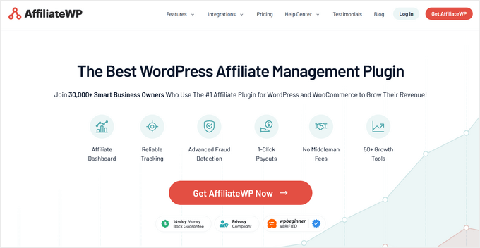 アフィリエイトWPウェブサイト AffiliateWP website