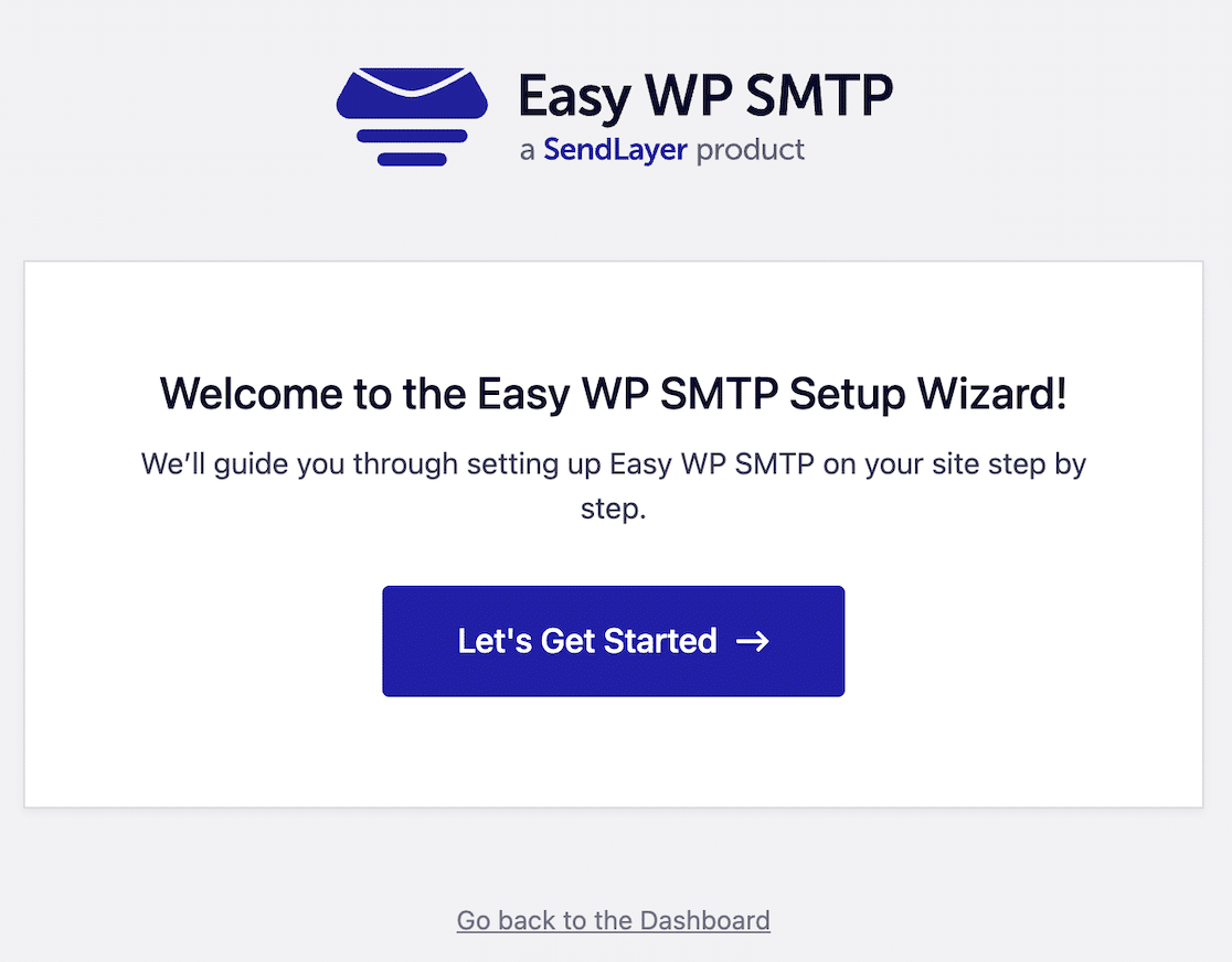 Easy WP SMTP setup wizard