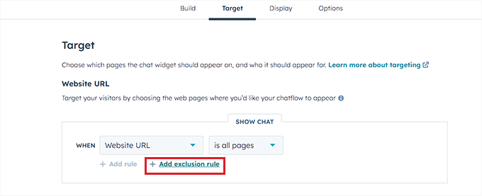 Hedef ayarlarını yapılandırın Configure target settings