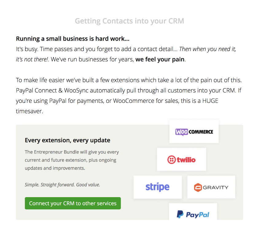 kişileri Jetpack CRM'ye aktarma