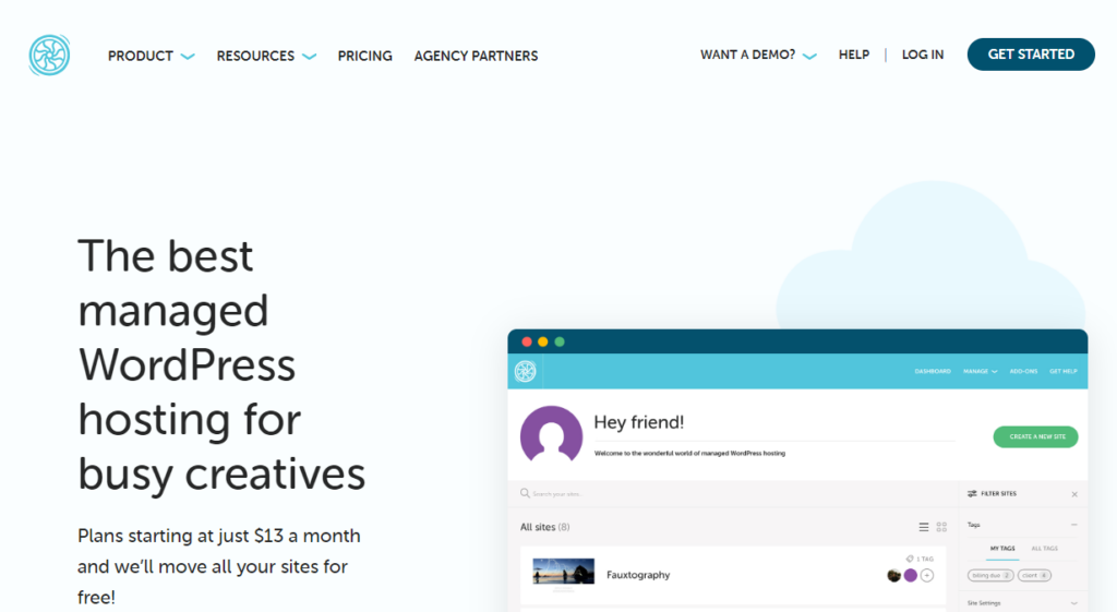 getflywheel – verwaltetes WordPress-Hosting