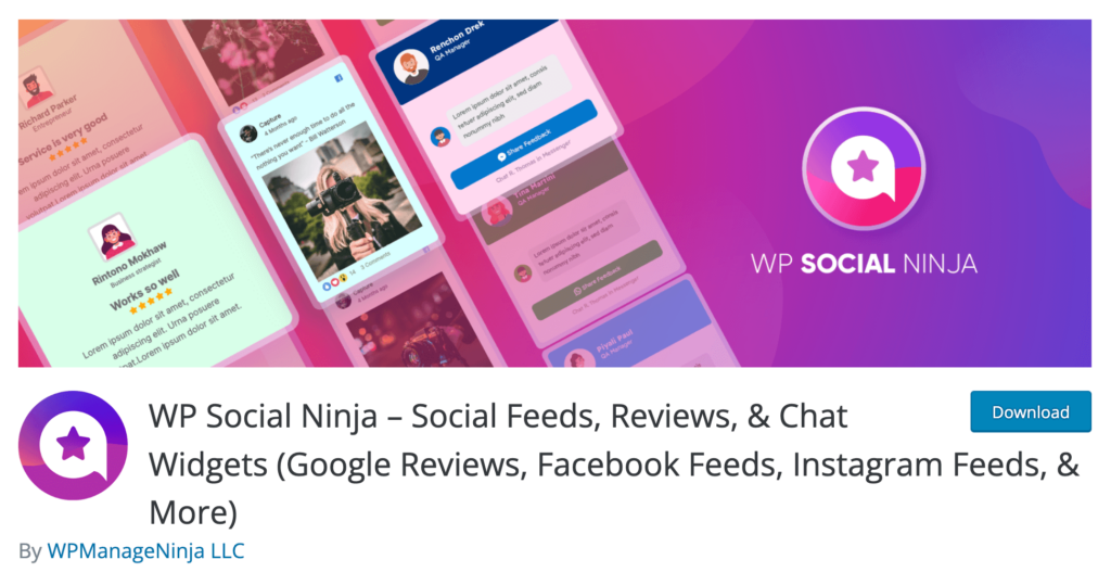 ปลั๊กอินโซเชียลมีเดีย WordPress - WP Social Ninja