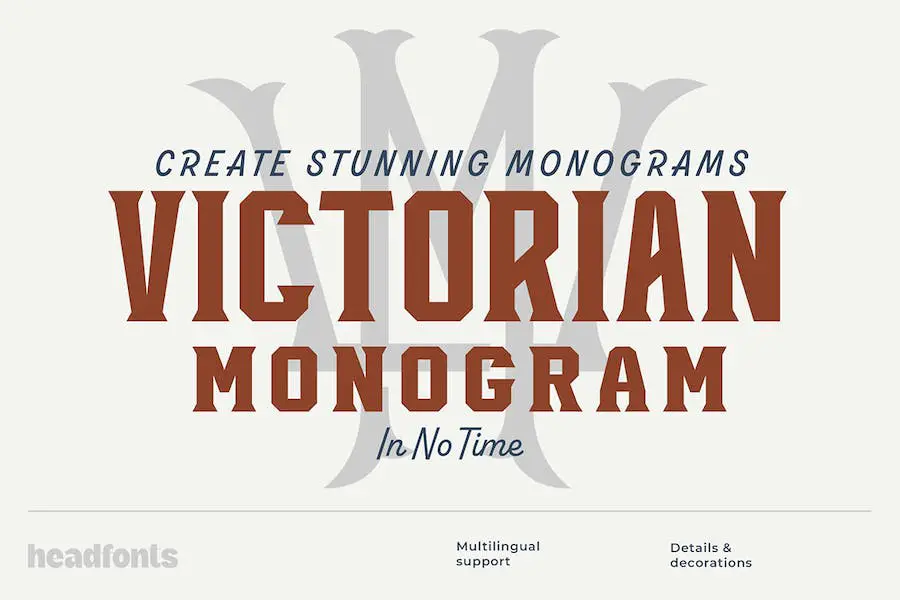 Monograma victoriană -