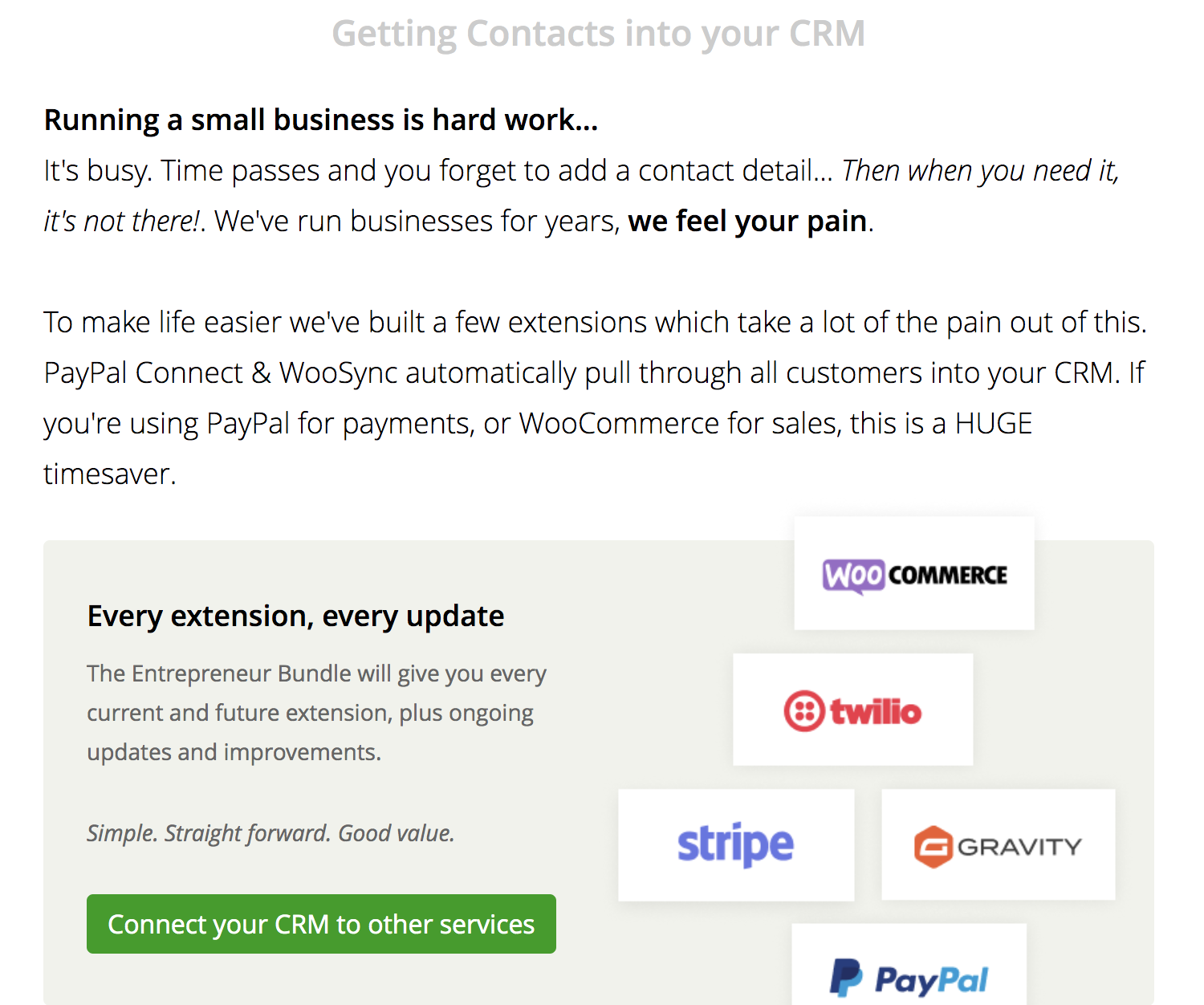 importando contatos para o Jetpack CRM
