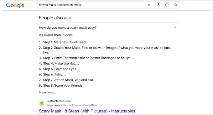 ตัวอย่างวิธีการสคีมาบน SERP An example of how to schema, on a SERP