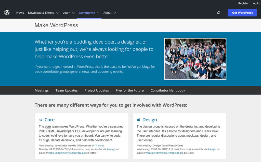 team su make wordpress