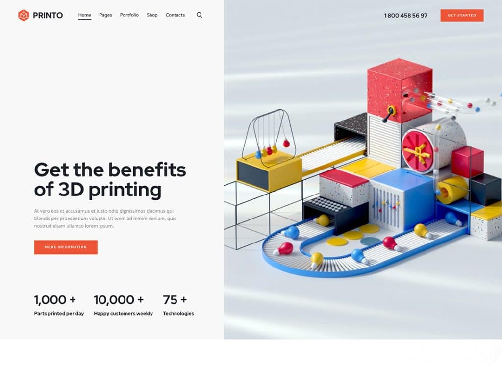 Printo – Thème WordPress pour l’impression et la fabrication 3D