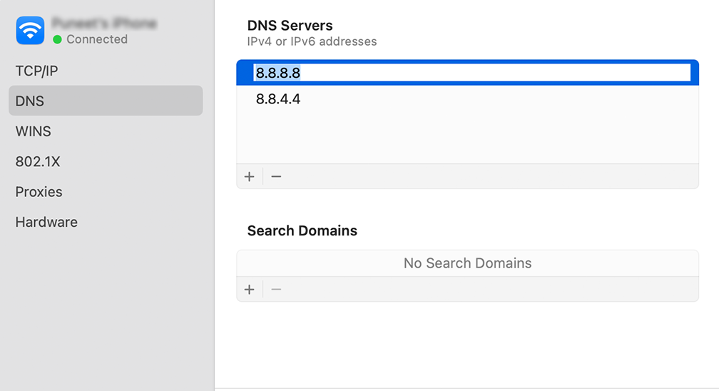如何修復 DNS_PROBE_FINISHED_BAD_CONFIG 錯誤? (10 種方法) 12 DNS servers on Mac How to Fix DNS_PROBE_FINISHED_BAD_CONFIG Error? (10 Methods)