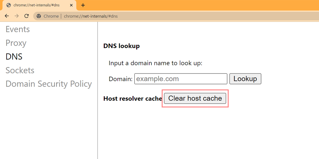 chrome://net-internals/#dns - 在 Chrome 3 上刷新 DNS 緩存 Clear host cache in chrome
