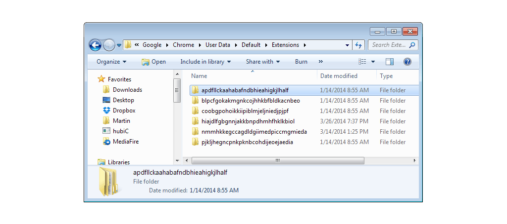 如何修復 Google Chrome 中的 ERR_FILE_NOT_FOUND 錯誤? (5種方法)5 Google Chrome extensions directory in Windows
