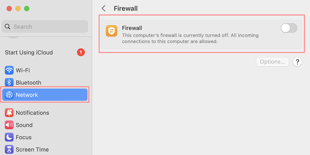 Como corrigir o erro DNS_PROBE_FINISHED_BAD_CONFIG? (10 métodos) 19 Disabling Firewalls in MacOS