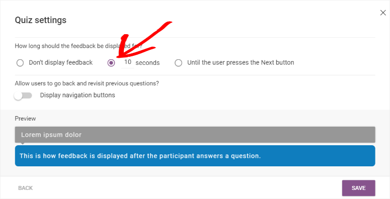 rozwijać-quiz-builder-jak długo-wyświetlana jest opinia zwrotna - IsItWP - Darmowy wykrywacz motywów WordPress thrive quiz builder how long feedback displayed