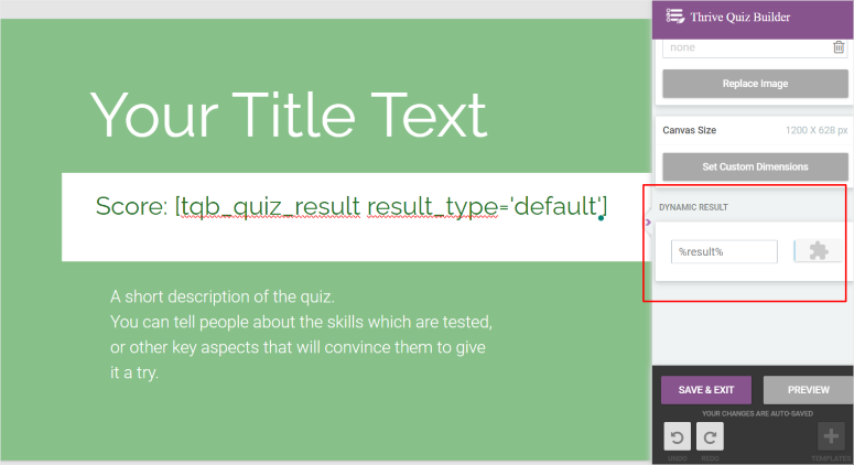 rozwijać-quiz-dynamic-result - IsItWP - Darmowy wykrywacz motywów WordPress thrive quiz dynamic result