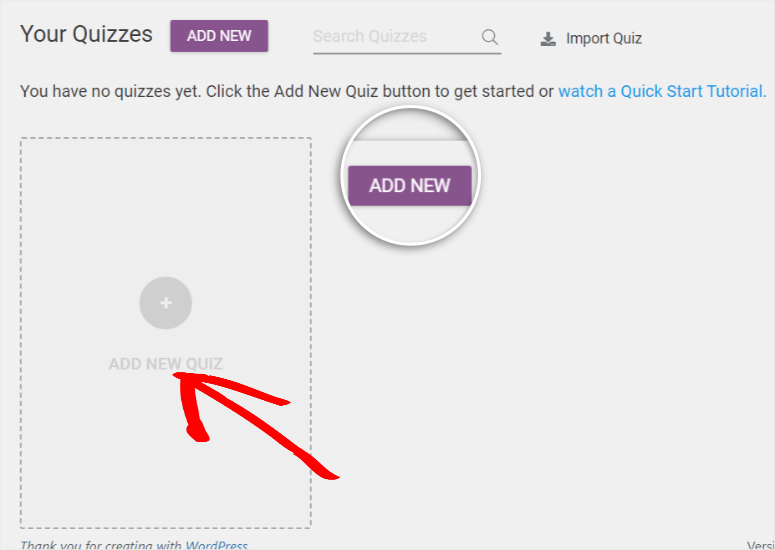 rozwijać-quiz-builder-add-new-quiz - IsItWP - Darmowy wykrywacz motywów WordPress thrive quiz builder add new quiz