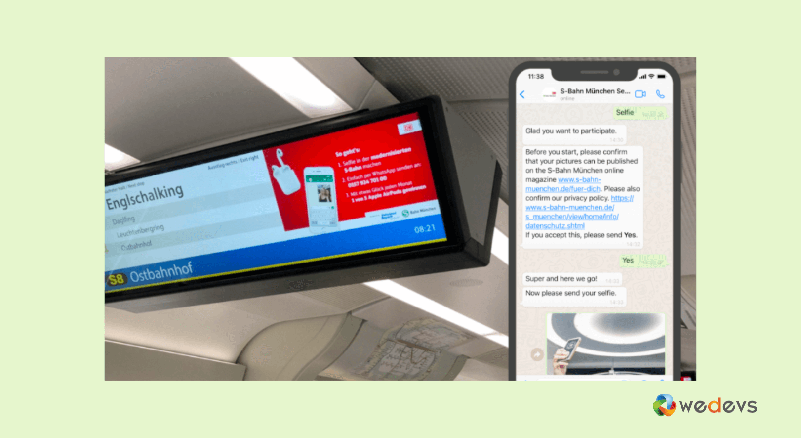 S-Bahn 뮌헨 셀카 대회