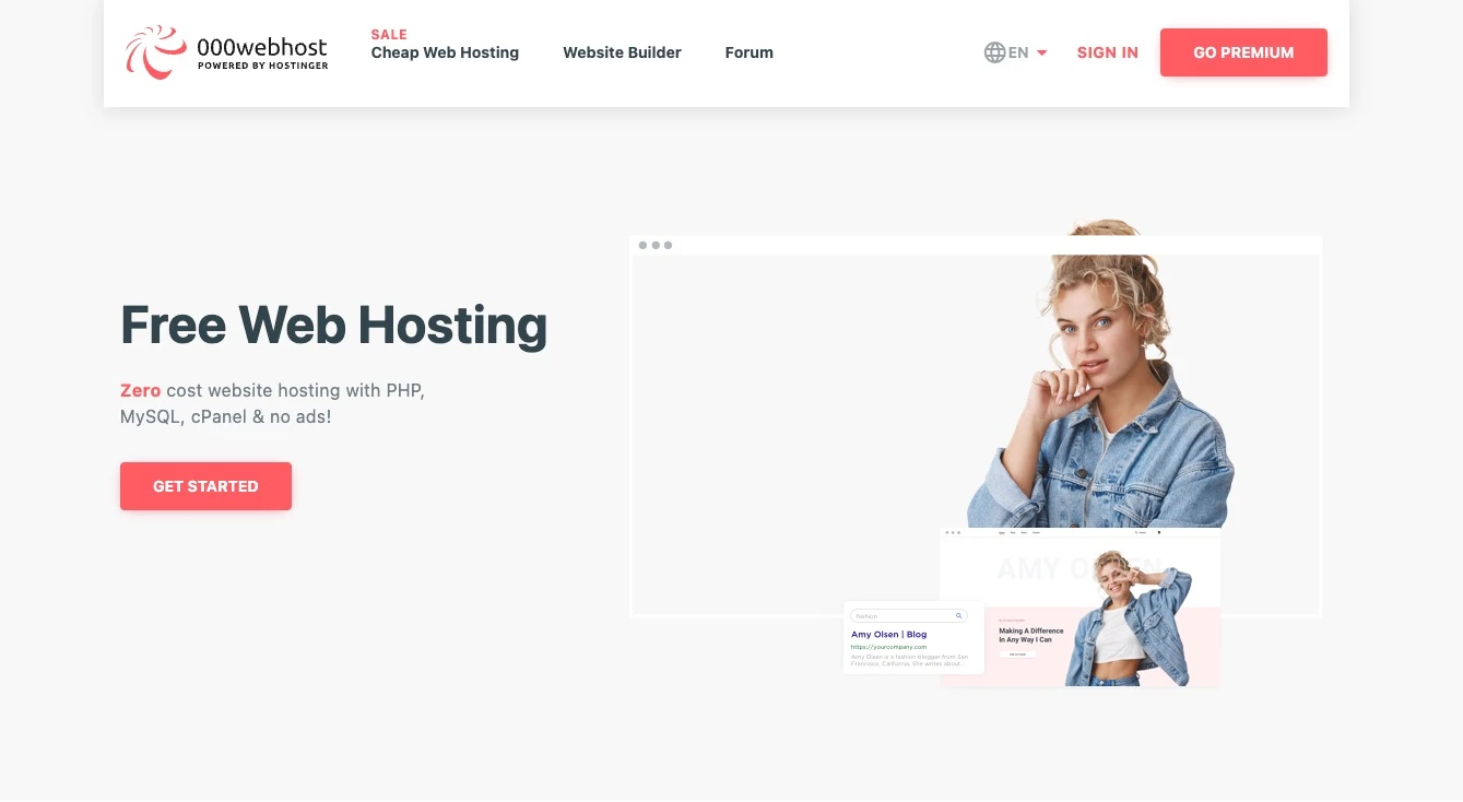 hosting situs web 000WebHost.