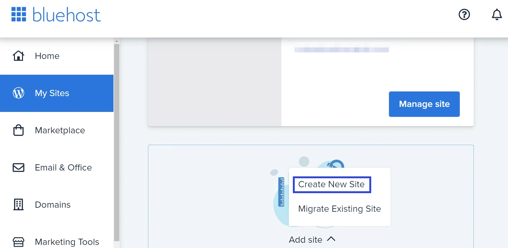 Installazione di WordPress con Bluehost.
