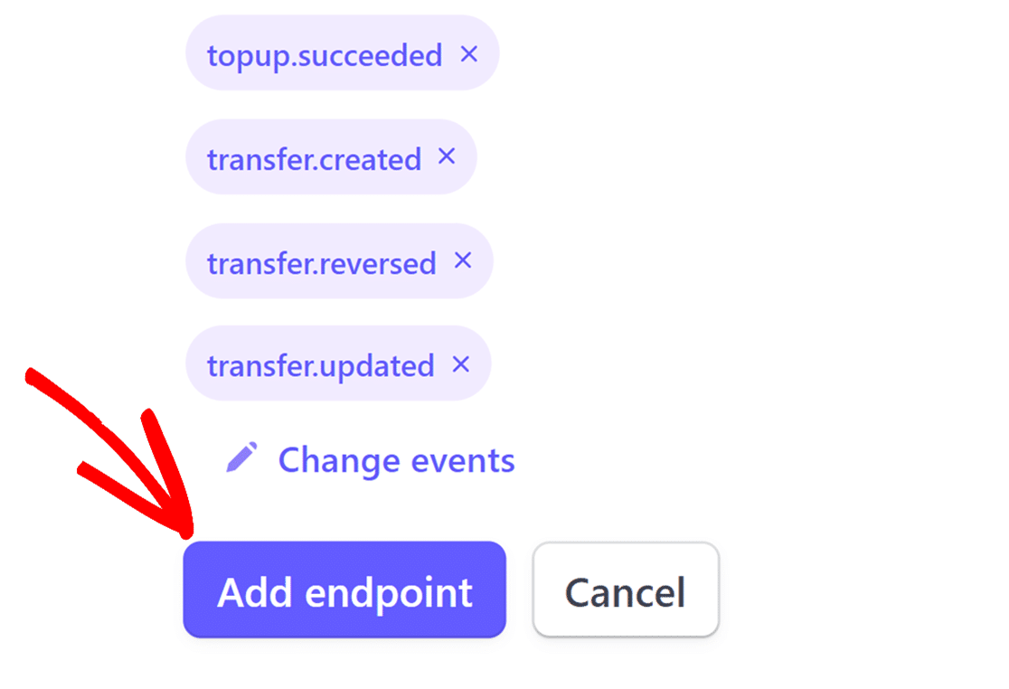 Stripe add endpoint