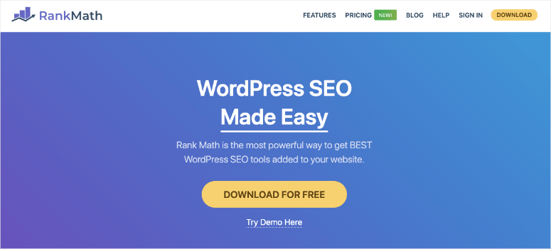 Rankmath SEO 플러그인 홈페이지-분 - IsItWP - 무료 WordPress 테마 탐지기 rankmath seo plugin homepage