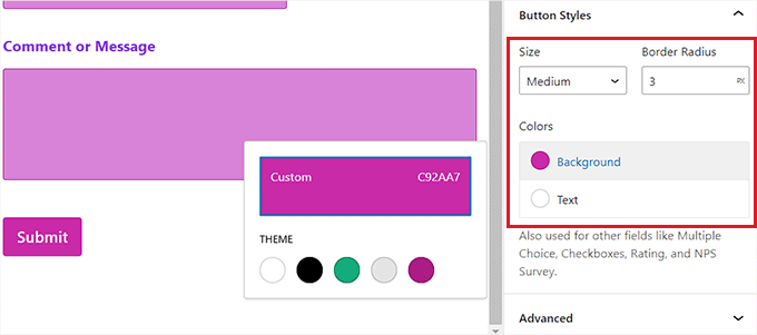 Configurar el estilo del botón Configure button style