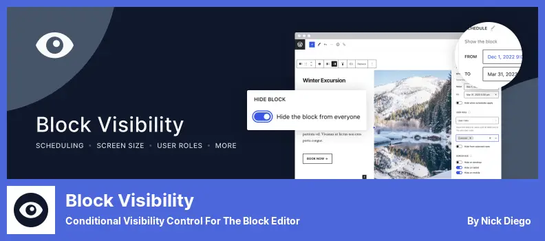 Wtyczka Block Visibility - Warunkowa kontrola widoczności dla Edytora bloków