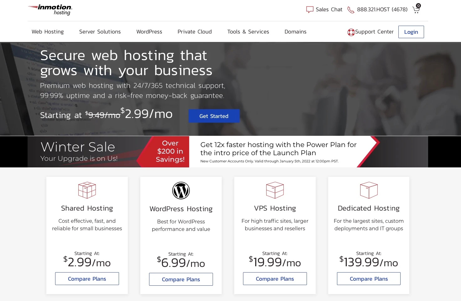 InMotion to jedna z najlepszych firm hostingowych dla użytkowników osobistych witryn internetowych.