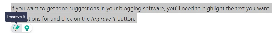 Ejemplo de cómo obtener sugerencias de Grammarly en el navegador.