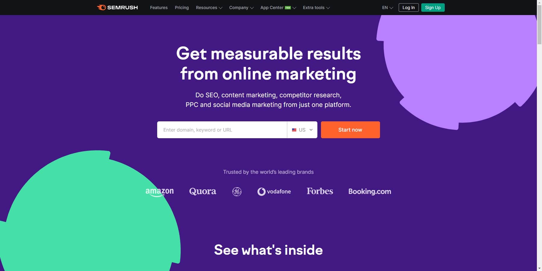 SEMrush 關鍵字研究工具
