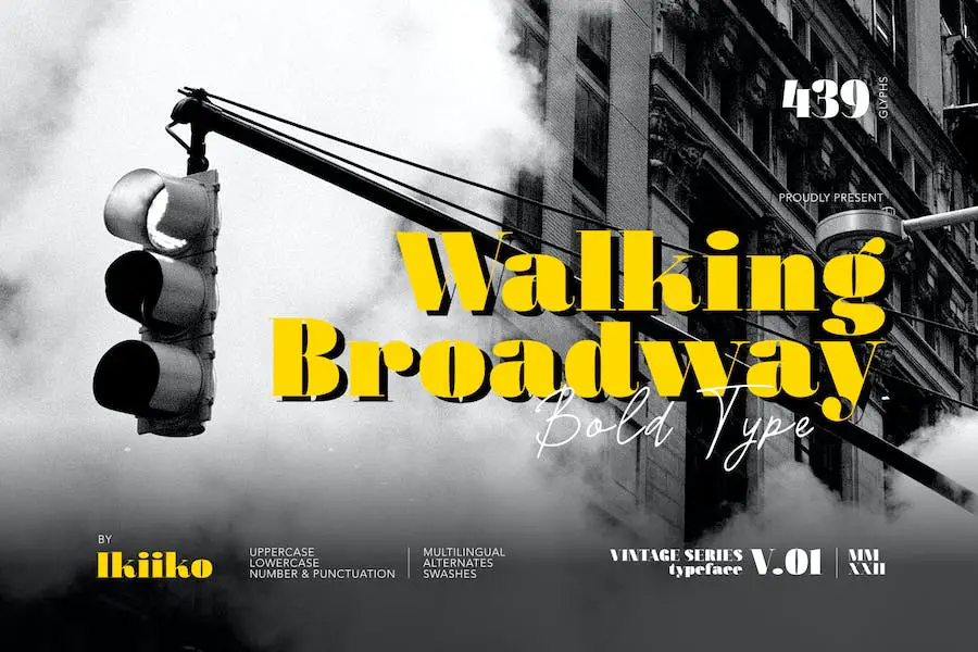Mersul pe jos pe Broadway -