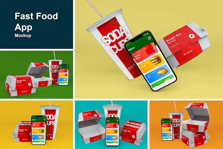 Makieta aplikacji Fast Food —
